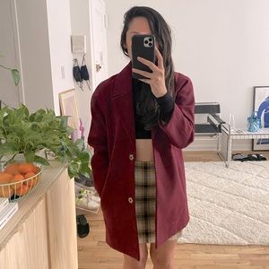 ASOS Petite Burgundy Coat - US 00